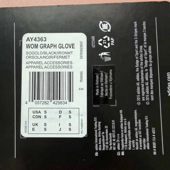 NEW Women's Gloves - Adidas Training Climalite Small - Picture 3 of 4